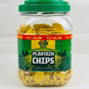 tropical sun plantain chips lightly salted