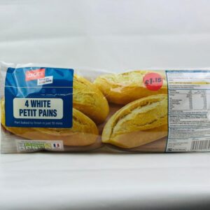 4 white petit pains
