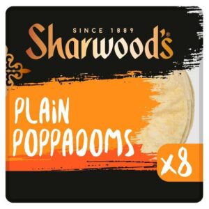 sharwoods plain poppadoms